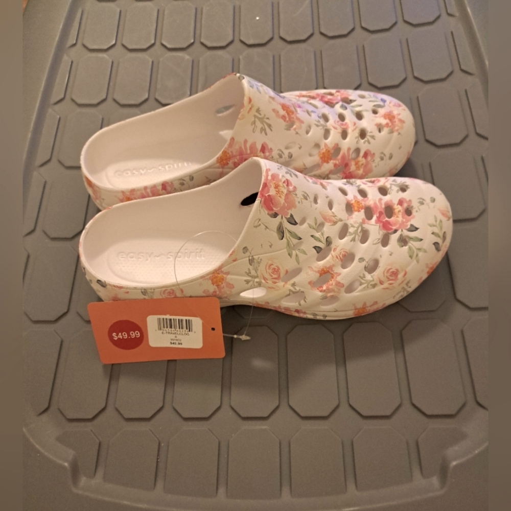 EASY SPIRIT floral clogs BRAND NEW Size 8 ๐น ROSES only 2 left - Picture 7 of 7